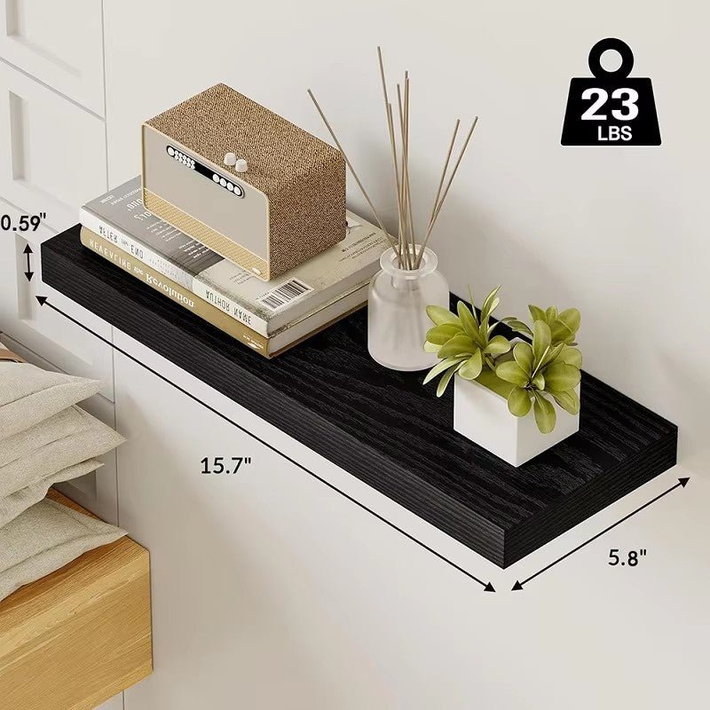 Floating Shelves Wall Mount - Solid Wood Storage for Any Room