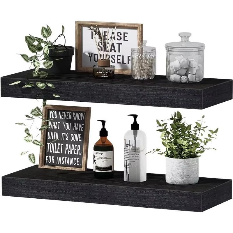 Floating Shelves Wall Mount - Solid Wood Storage for Any Room